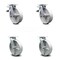 Service Caster 8 Inch Semi Steel Swivel Caster Set with Roller Bearing 2 Total Lock Brake SCC SCC-TTL30S820-SSR-2-S-2 - alternate 1